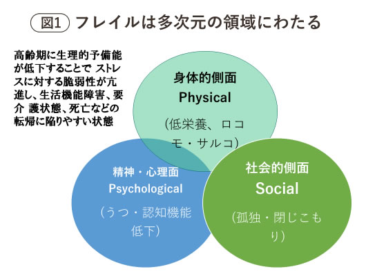 フレイルは多次元の領域にわたる